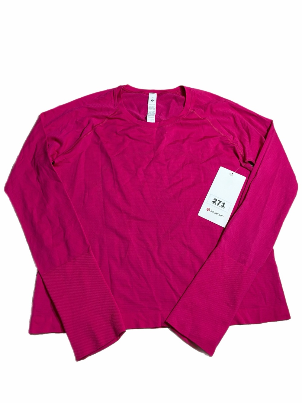 NWT Lululemon Swiftly Tech Long-Sleeve Shirt 2.0 *Race (Jeweled Magenta) 12
